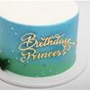 1 PCS Happy Birthday Princess Cake Topper, Gold Mirror Acrylic Cake Sign Decorations, Women Girls Birthday Princess Cake Topper Valentine's Day Mother's Day Cake Decoration view 2