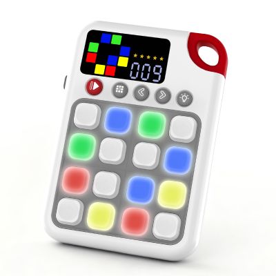 VISREFUR Tic Tac Toe Game, 7-in-1 Game Machine, Handheld Electronic Puzzle Games, Portable Travel Game for Trip, Office Break, Queue Time, Birthday Gift for Kids Adult