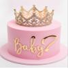 1PCS Gold Baby with Question Mark Cake Topper, Funning Baby Shower Sign, Perfect Party Banner for Baby Shower Boy/Girl Decorations Gender Reveal Backdrop Party Photography Background view 4