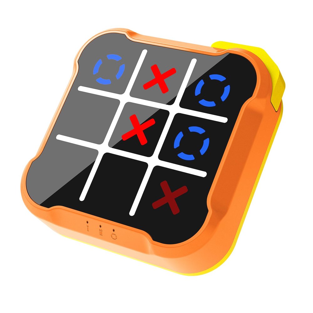 VISREFUR 3 in 1 Electronic Tic Tac Toe Game, Handheld Puzzle Game, Brain Teaser Games, Portable Learning Toy, Office Break Queue Time, Birthday for Kids Adult