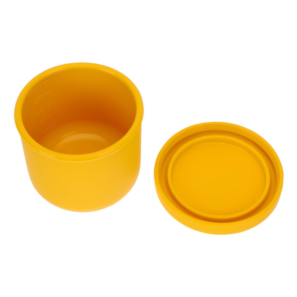 Toddmomy 1pc Silicone Bowl Lid for Boys and Girls Portable Food Serving Bowl for Microwave Safe Bright Colors Space-saving Snack Container and Elastic Design