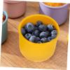 Toddmomy 1pc Silicone Bowl Lid for Boys and Girls Portable Food Serving Bowl for Microwave Safe Bright Colors Space-saving Snack Container and Elastic Design view 3