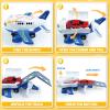 Beestech Airplane Toys with Runway and Car, Friction Powered Launcher Plane Toys for Boys Girls Kids Toddlers 3 4 5 6 Year Olds, Birthday Gifts (Blue) view 3