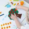 DOITOOL 2 Set Felt Apple Tree Felt Numbers Preschool Math Games Kindergarten Counting Toy Numbers Matching Game for Preschool Learning view 2