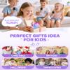 Mini Karaoke Machine for Kids, 2026 TOP Toys Birthday Valentine's Day Gifts Ideas for Girls Ages 4, 5, 6, 7, 8, 9, 10, 12+ Years Old, Portable MP3 Player with 4 Wireless Mics for Family Home Party view 2