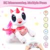 SPRSHY Remote Control Unicorn for Girls - Companion Pet Toys Electronic Pink Pegasus,Music and Waking Doll Christmas Birthday for Children 3 4 5 6 7 8 Years Old view 2