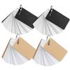 BCOATH 4pcs Paper Material Flash Cards Portable Blank Memory Cards Notebook Iron Ring for Students Daily Planning and Vocabulary Learning view 1