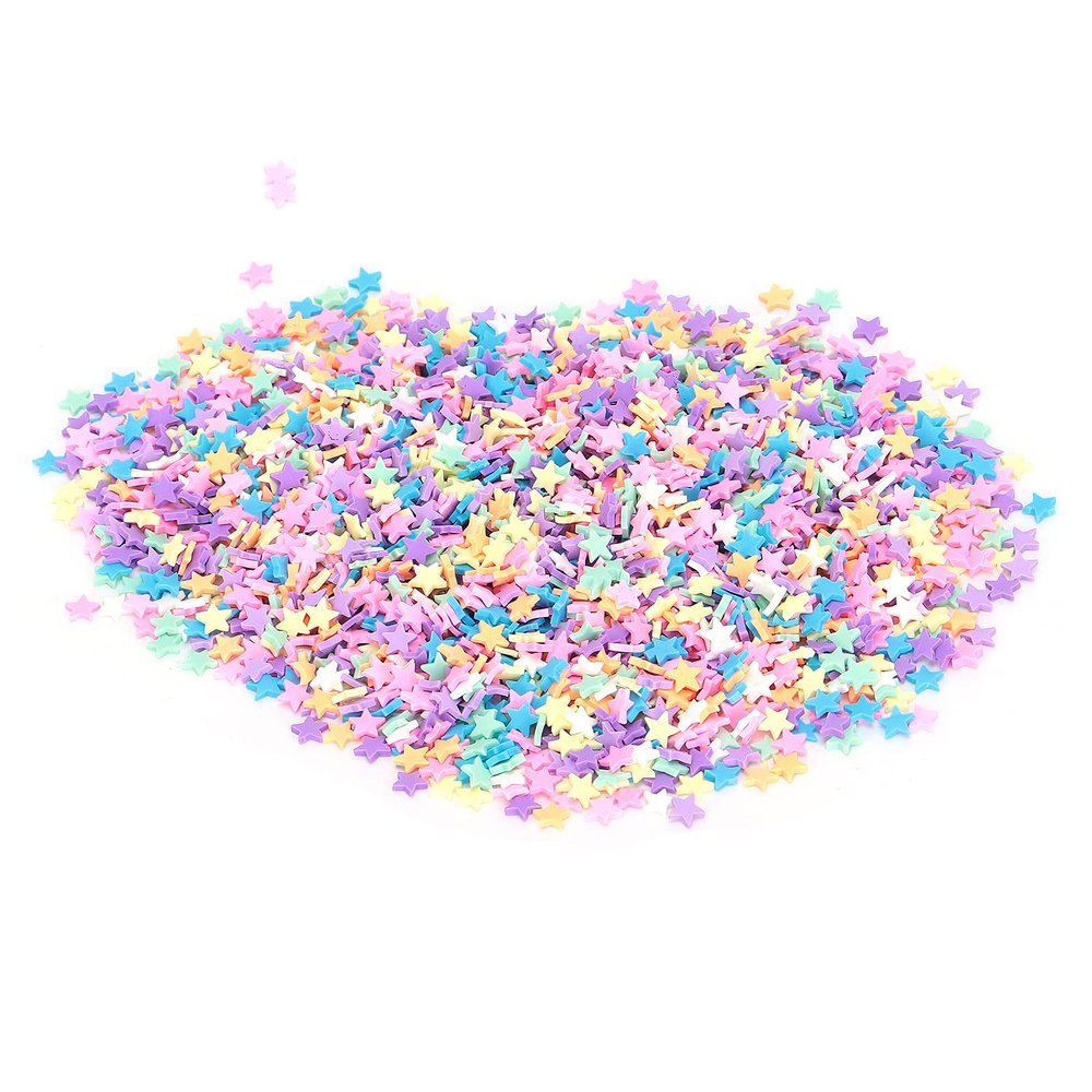 30g Star Clay Slice, Colorful Art Crafts for DIY Production of Nail Art, Cut Books, Mobile Phone Cases, Clay, 30g per Bag