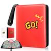 1080-Card Binder  9-Pocket Trading Card Album with 60 Removable Double-Sided Pages, Water-Resistant PU Leather Zipper Case with Wrist Strap, Fits MTG & Sports Cards - valentines day gifts for him view 1