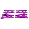 BeaxTurbo Racing Upgrade Parts RC CNC Aluminum7075 Upgrade Front&Rear Lower Arms for TRAXXAS JATO4x4 1/8 (Purple) view 2