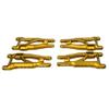 BeaxTurbo Racing Upgrade Parts RC CNC Aluminum7075 Upgrade Front&Rear Lower Arms for TRAXXAS JATO4x4 1/8 (Gold) view 2