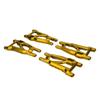BeaxTurbo Racing Upgrade Parts RC CNC Aluminum7075 Upgrade Front&Rear Lower Arms for TRAXXAS JATO4x4 1/8 (Gold) view 3