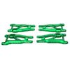 BeaxTurbo Racing Upgrade Parts RC CNC Aluminum7075 Upgrade Front&Rear Lower Arms for TRAXXAS JATO4x4 1/8 (Green) view 2