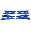 BeaxTurbo Racing Upgrade Parts RC CNC Aluminum7075 Upgrade Front&Rear Lower Arms for TRAXXAS JATO4x4 1/8 (Blue) view 2