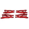 BeaxTurbo Racing Upgrade Parts RC CNC Aluminum7075 Upgrade Front&Rear Lower Arms for TRAXXAS JATO4x4 1/8 (red) view 2