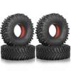 120mm 1.9 inch RC Crawler Tires Built-in EVA+Foam Double Lining for 1/10 RC Crawler car e.g. TRX-4 D90 D110 TF2 Tamiya CC01 AXI03007 90047 SCX10III Gen8 R261/4 Pcs (Red and White) view 1