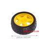 Abaodam 4pcs Toy Tire Wheels for Boys and Girls Geared Car Steering Wheel Toy Dc Motor Boys and Girls for Car view 2