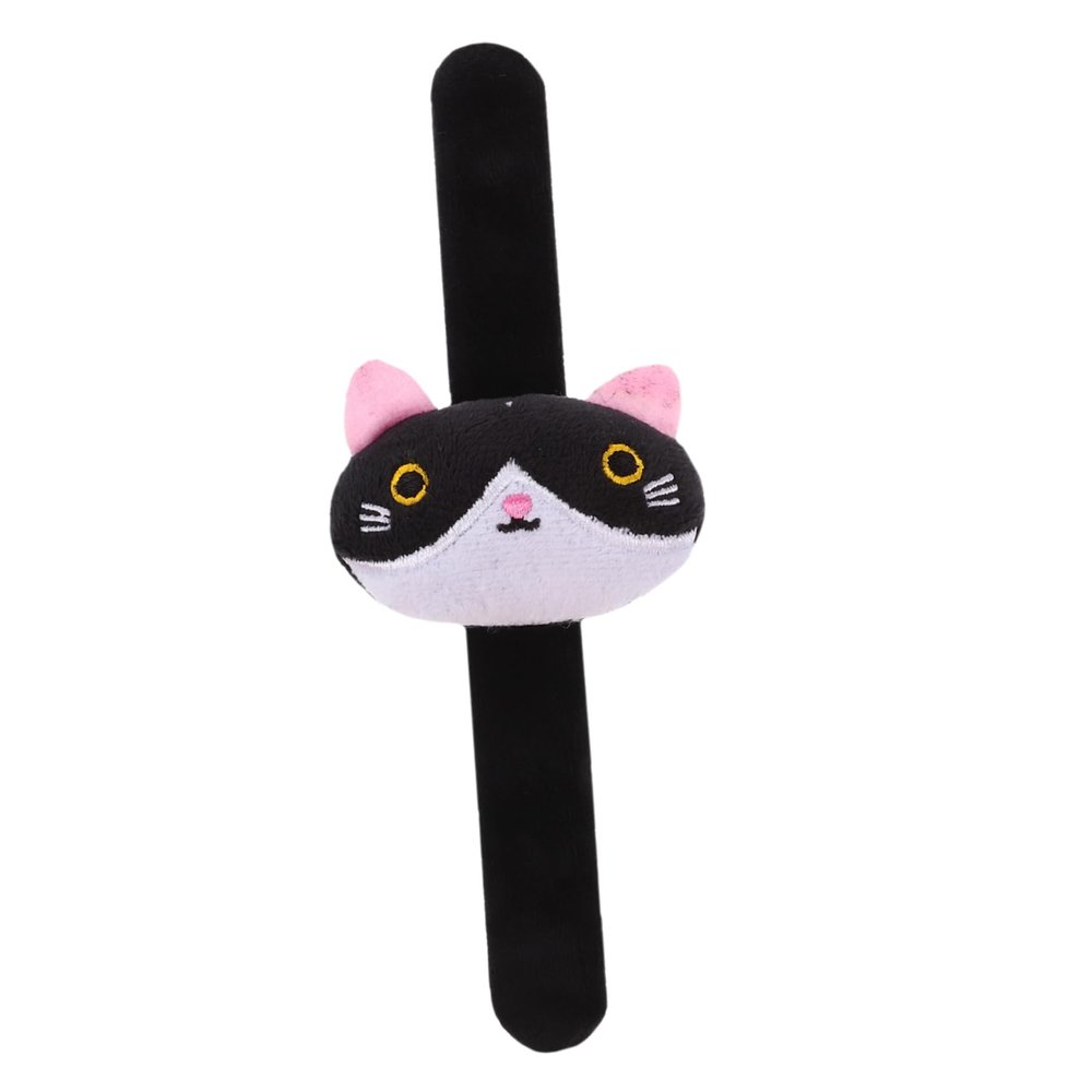 BCOATH Plush Cat Slap Bracelet Soft Animal Wrist Band for Parties Birthday Favors and Themed Events Lightweight Decorative Slap Bracelets for Boys and Girls
