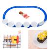 CoudarTitie Sushi Train Set Electric Train Toy Rotary Sushi Machine Set Rotating Table Food for Boys Girl, 1 Train Head view 3