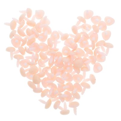 Holibanna 100pcs Plush Bear Nose Accessories for DIY Stuffed Animals Plastic Safety Nose for Rabbit Bear and Other Animal Toys for Craft Projects and Amigurumi