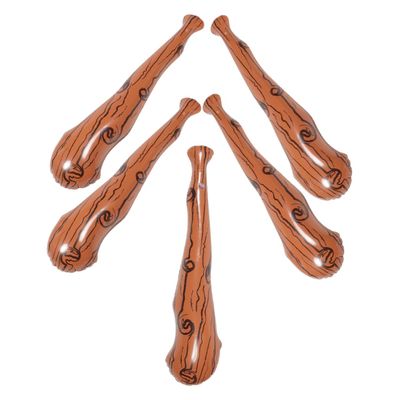 BAZEITFLOW 5pcs Inflatable Bat Toy PVC Material Sports Training Equipment Birthday Party Favors