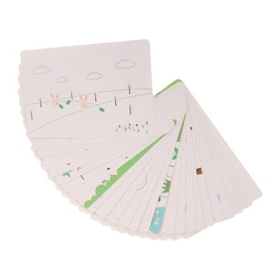 Abaodam Finger Drawing Cards for Boys and Girls Creative Finger Paint Pads Thick Paper Painting Cards for Boy Girl for Imagination and Nursery Art Activities