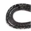 Natural Black Hematite Stone Beads Column Tube Loose Spacer Bead for DIY Necklace Bracelets Making 5/6/8mm,Black,8mm view 1