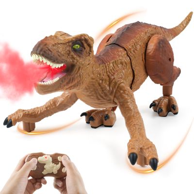 Gaitel Remote Control Dinosaur - Birthday Gifts for 5 6 7 8 9 10 11 12 Years Old Boys, Electronic Dinosaur Toy for Kids Ages 5-7 8-12, RC Walking Dino with Light, Roaring, Spray