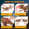 Gaitel Remote Control Dinosaur - Birthday Gifts for 5 6 7 8 9 10 11 12 Years Old Boys, Electronic Dinosaur Toy for Kids Ages 5-7 8-12, RC Walking Dino with Light, Roaring, Spray view 3