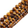 Natural Brown Tiger Eye Stone DIY Bracelet Necklace Accessories Loose Round Beads For Making 15" Strand 6 8 10MM,Brown Tiger Eye,10mm Approx 37pcs view 1