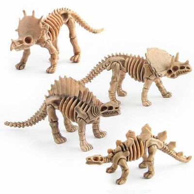 BCOATH 12pcs Mini Dinosaur Model Decor Lifelike Dinosaur Skeletons for Home Office Aquarium Garden Boys and Girls Education Toy