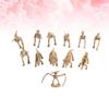BCOATH 12pcs Mini Dinosaur Model Decor Lifelike Dinosaur Skeletons for Home Office Aquarium Garden Boys and Girls Education Toy view 2