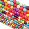 3-12mm Natural Turquoises Beads Round Loose Stone Bead for Making DIY Bracelets Necklace Accessories,Multicolour,3mm(Approx 100pcs) view 1