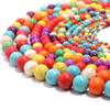 3-12mm Natural Turquoises Beads Round Loose Stone Bead for Making DIY Bracelets Necklace Accessories,Multicolour,3mm(Approx 100pcs) view 2