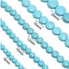 1 Strand Natural Turquoise Stone Beads Crackle Flat Round Loose Bead for DIY Bracelet Necklace Making Accessories,Blue,20mm view 4