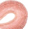 1 Strand Water Red Beads Faceted Oblate Beaded For Making Accessories DIY Necklace Bracelet Earrings ,Water Red,3mm X 130pcs view 2