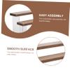 ABOOFAN 4-Tier Wooden Display Stand for Dolls Acrylic Handicrafts Storage Rack Jewelry Organizer Suitable for Home Decoration and Collectibles view 3