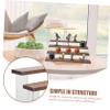 ABOOFAN 4-Tier Wooden Display Stand for Dolls Acrylic Handicrafts Storage Rack Jewelry Organizer Suitable for Home Decoration and Collectibles view 4