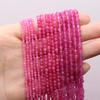 2/3/4mm Natural Stone Beaded Faceted Pink Tourmaline Isolation Loose Beads for Making DIY Necklace Bracelet Accessories,Pink Tourmaline,4mm view 2