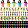 CroBlissful Mini Jesus Figurines Glow in The Dark with Let Your Light Shine Cards for Christian Easter Gifts Church Sunday School Religious Gifts for Easter Egg Fillers(100 Sets,Open Your Arms) view 1