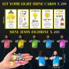 CroBlissful Mini Jesus Figurines Glow in The Dark with Let Your Light Shine Cards for Christian Easter Gifts Church Sunday School Religious Gifts for Easter Egg Fillers(100 Sets,Open Your Arms) view 2