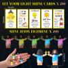 CroBlissful Mini Jesus Figurines Glow in The Dark with Let Your Light Shine Cards for Christian Easter Gifts Church Sunday School Religious Gifts for Easter Egg Fillers(100 Sets,Hold up The Cross) view 2