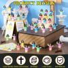 CroBlissful Mini Jesus Figurines Glow in The Dark with Let Your Light Shine Cards for Christian Easter Gifts Church Sunday School Religious Gifts for Easter Egg Fillers(100 Sets,Hold up The Cross) view 3