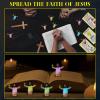 CroBlissful Mini Jesus Figurines Glow in The Dark with Let Your Light Shine Cards for Christian Easter Gifts Church Sunday School Religious Gifts for Easter Egg Fillers(100 Sets,Hold up The Cross) view 4