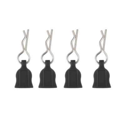 AQWBTYD RC Car Upgrade Parts for Axial SCX10 TRX-4 4/12pcs RC Car Parts Metal R-Type Car Shell Body Fixed Clips Pin with Tab Replacement Parts(1 8 4PCS)