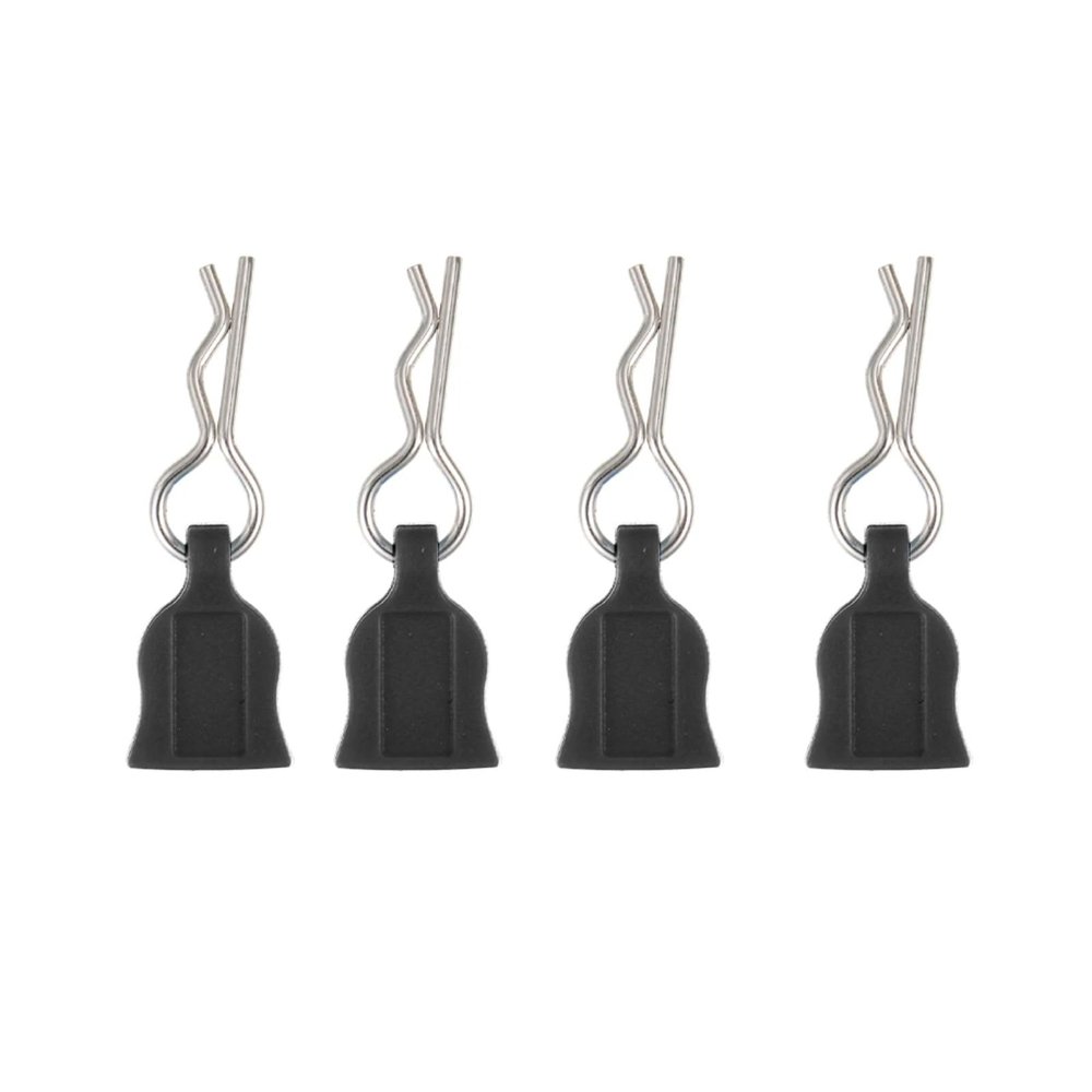 AQWBTYD RC Car Upgrade Parts for Axial SCX10 TRX-4 4/12pcs RC Car Parts Metal R-Type Car Shell Body Fixed Clips Pin with Tab Replacement Parts(1 8 4PCS)