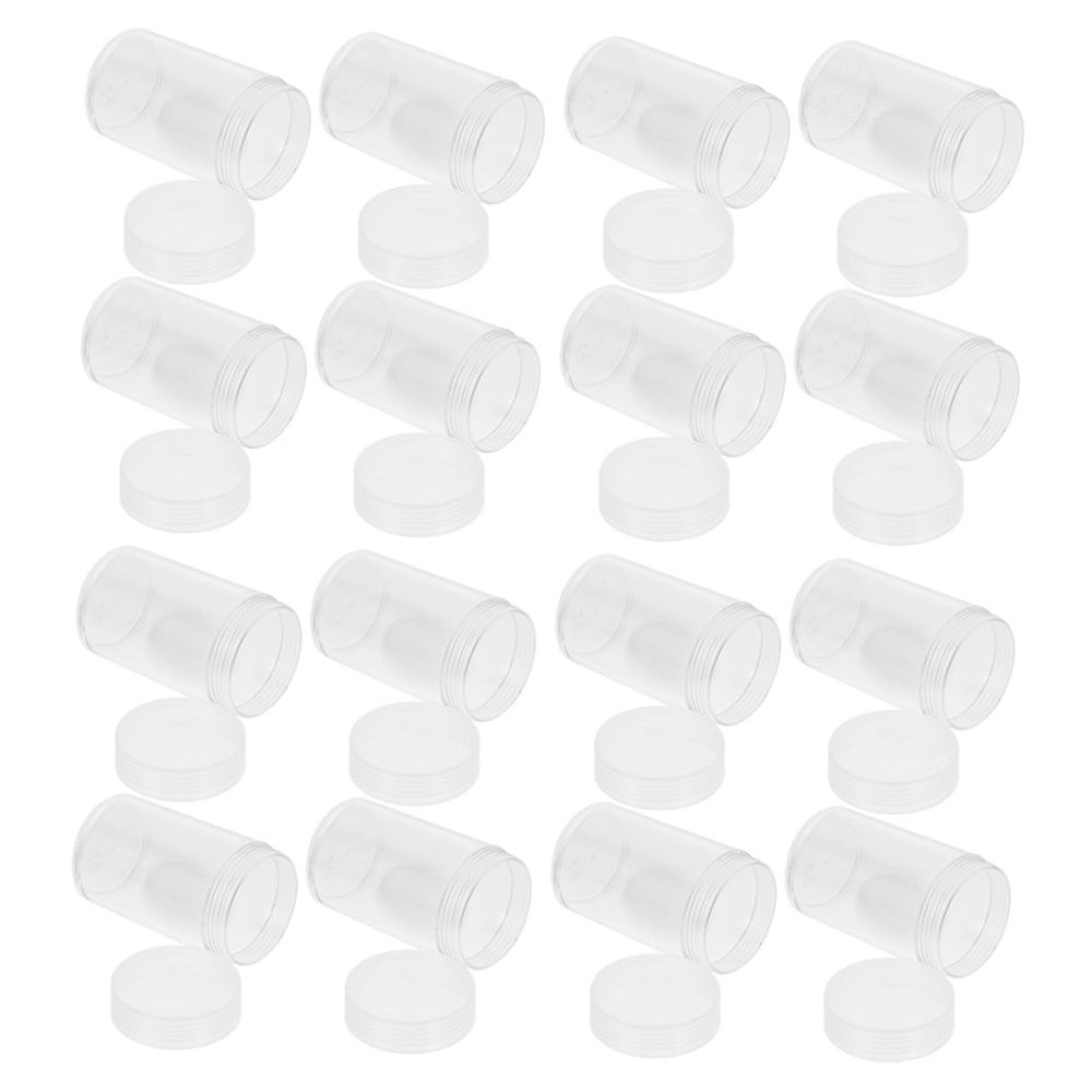 Angoily 20Pcs Coin Holder Case Transparent Coin Protectors for Coin Collection and Storage Box with Rounded Edges for Displaying Coins Present for Collectors