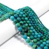 1 Strand Natural Blue Green Phoenix Stone Beads Loose Spacer Gemstone Bead for DIY Necklace Bracelet Making Accessories,Blue Green,4mm view 3