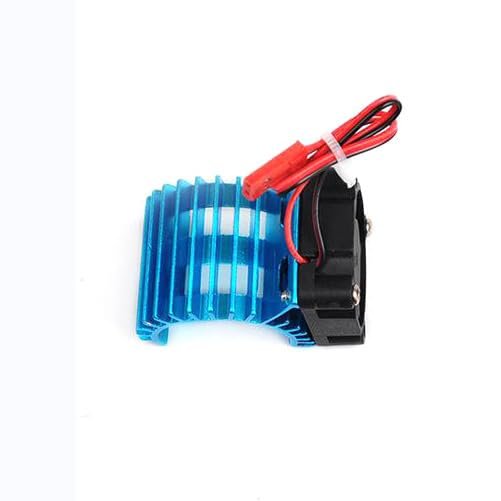 Aluminum 380/540 Electric Motor Stock Proof Cover Heat Sink Cooling Fan Suit for All 1/8 1/10 Model Cars RC Parts(380 Blue)