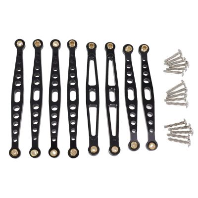 RC Spare Part Compatible with HuangBo ZP1001 ZP1002 ZP1003 ZP1004 1/10 RC Car Parts Metal Upgrade Accessories Fixing Rods(Black)